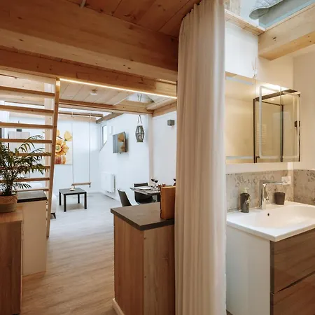 アパート Modern Elegance Lofts - Wohnen Auf Zwei Ebenen パッサウ
